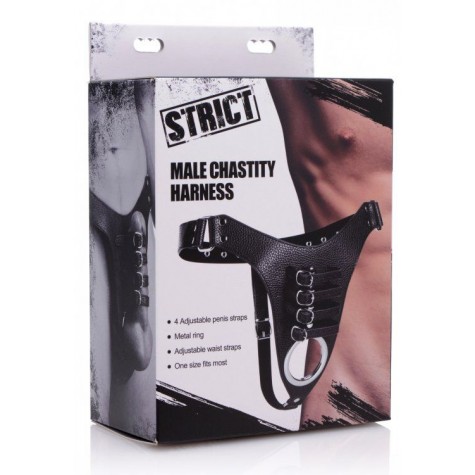 Мужской пояс верности с ремешками Male Chastity Harness