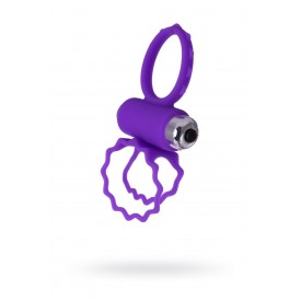 Фиолетовое эрекционное виброкольцо BOB