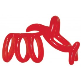 Красная рельефная насадка на пенис Funny Kangaroo