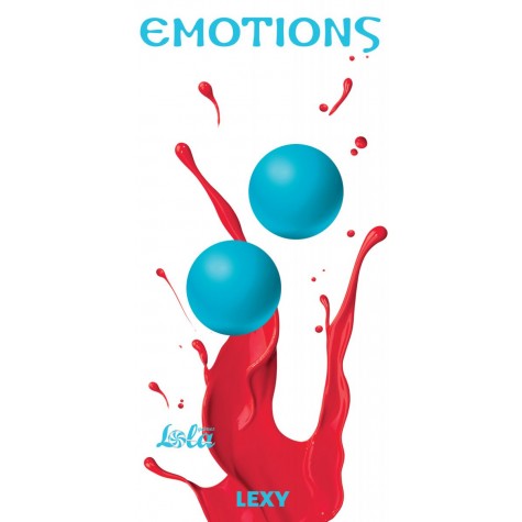 Голубые вагинальные шарики без сцепки Emotions Lexy Large