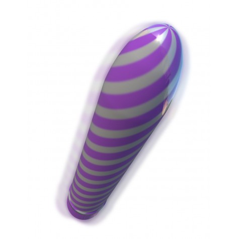 Фиолетовый вибратор Sweet Swirl Vibrator - 21,3 см.